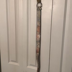 Women’s Fossil Leather Patchwork Belt